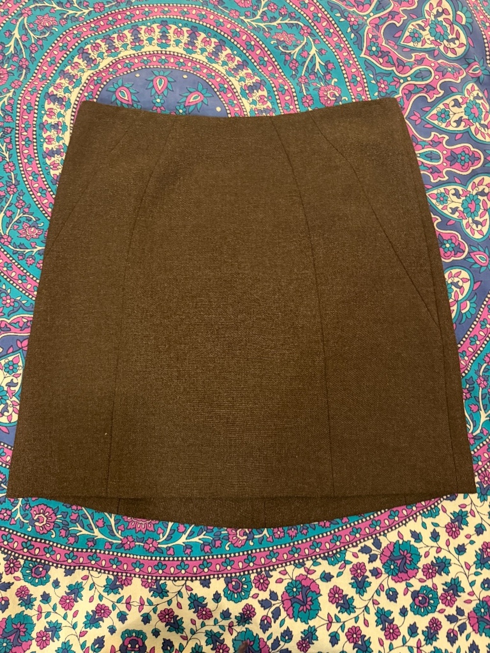 Ann Taylor Loft Dark Gray Pencil Skirt, Size 2